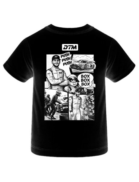 T-Shirt Baby "Comic" schwarz