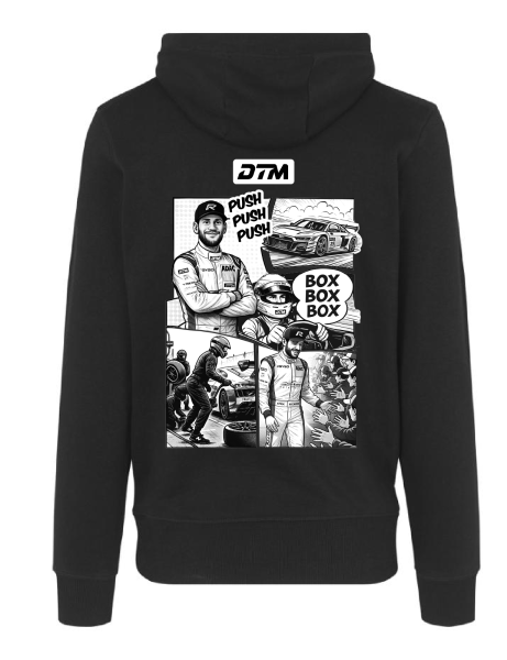 Hoodie Men "Comic" schwarz