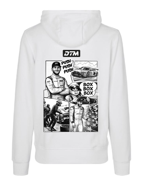 Hoodie Men "Comic" weiß