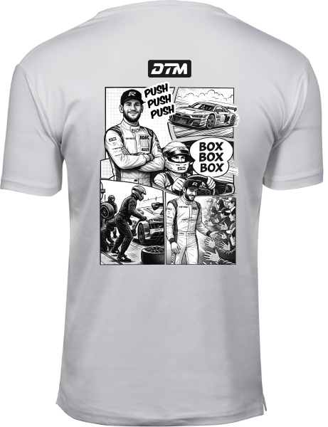 T-Shirt Men "Comic" weiß