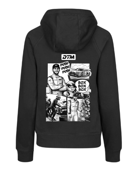 Hoodie Woman "Comic" schwarz